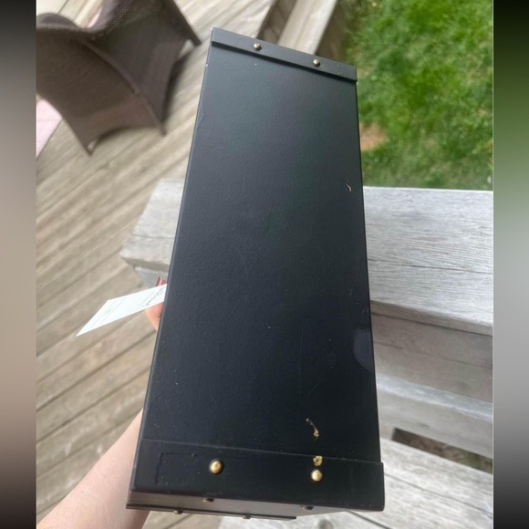 HEARTH & HAND With Magnolia Rectangular Metal Vase Black & Gold BRAND NEW - Picture 7 of 10